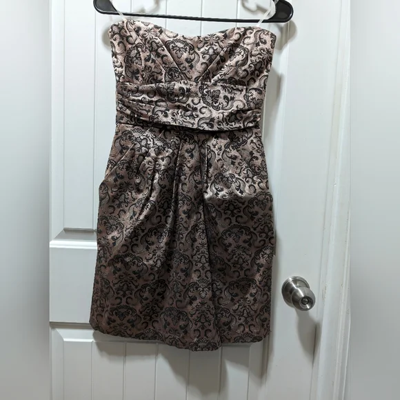 Mystic | Dresses | Mystic Black And Champagne Semiformal Dress Size Small  Sleeveless With Pockets | Poshmark